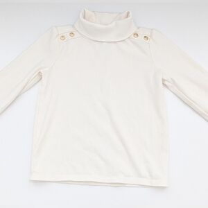 Gymboree Girl (5T) Long Sleeve Turtleneck w/Gold Accent Buttons & Ruffle Sleeves